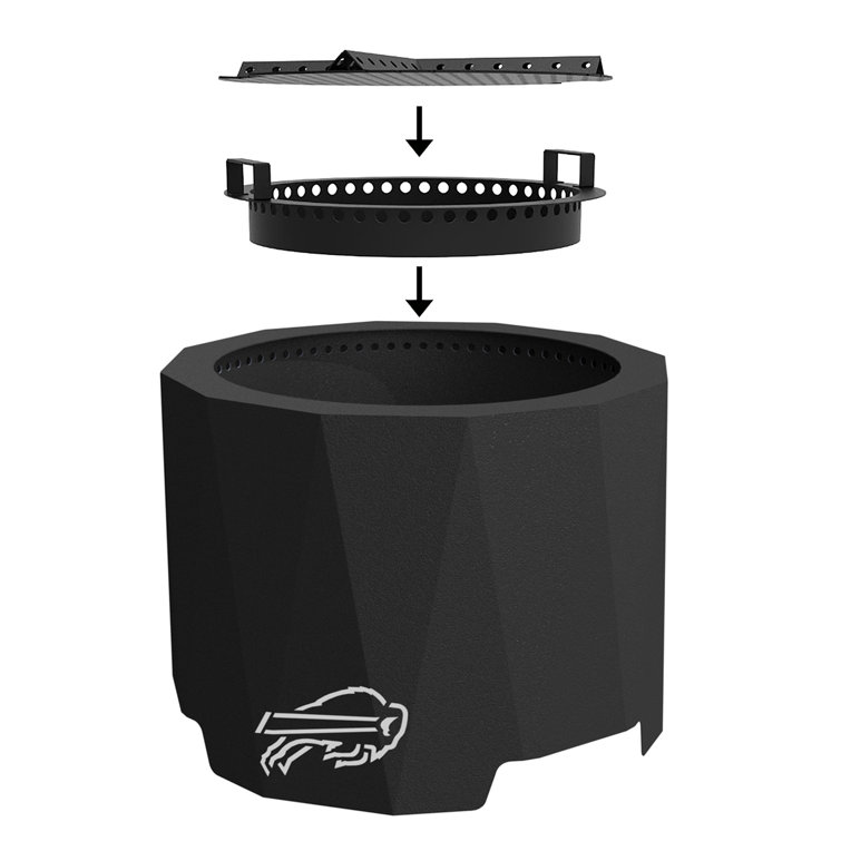 Arlmont & Co. Buffalo Bills Improved Smokeless Patio Fire Pit Wayfair